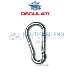 Moschettone 11 mm in acciaio inox AISI  lucidato a specchio
