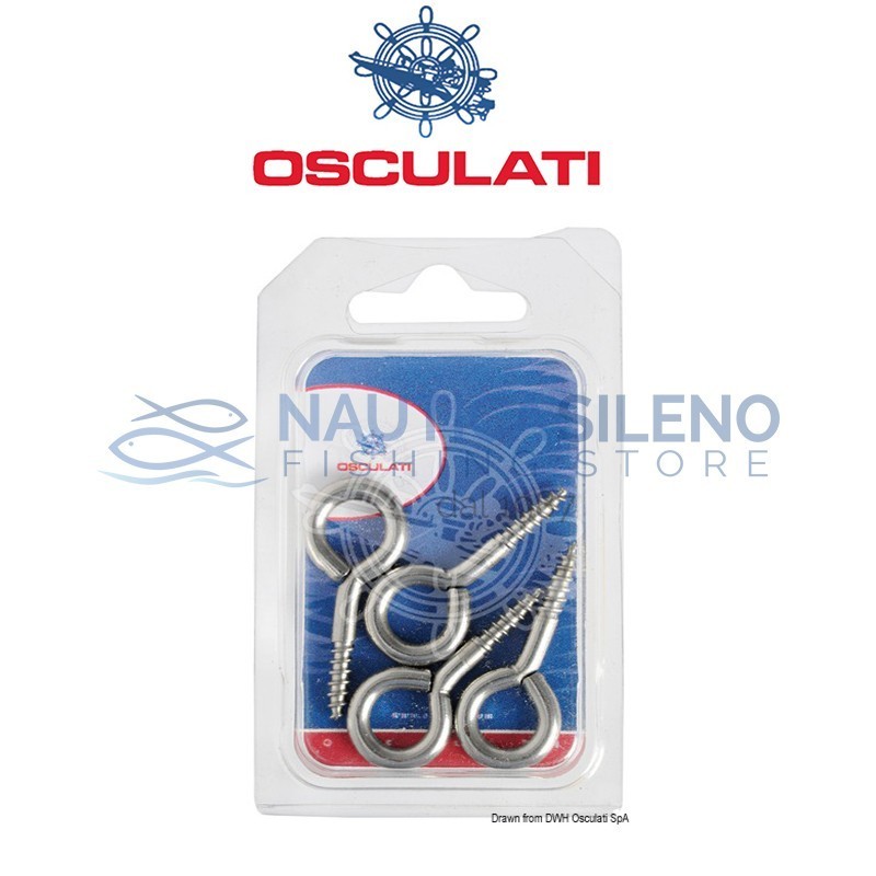 Occhiolo in acciaio inox a vite