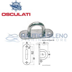 Ponticello con base piana 15X45