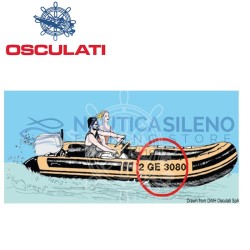 Lettere autoadesive altezza cm 8