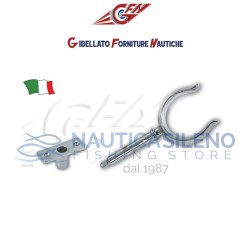 Scalmo in ottone cromato.