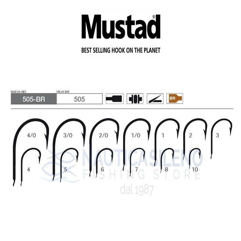 Ami Mustad  505 BR n° 5 - 100pezzi